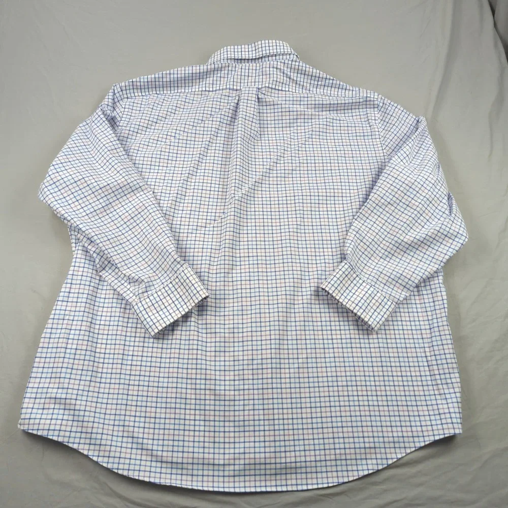 Lauren Ralph Lauren Shirt Mens 4XL Blue Plaid 20 34/35 Black Label Casual Preppy